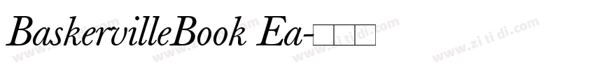 BaskervilleBook Ea字体转换